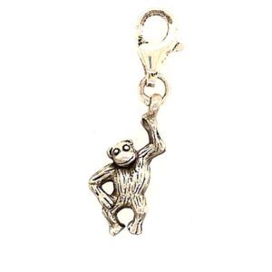 Sterling Silver Chimp Clip Charm