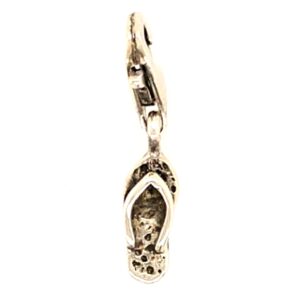 Sterling Silver Flip Flop Clip Charm