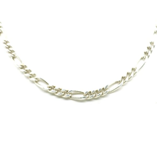 Sterling Silver Figaro Chain 24