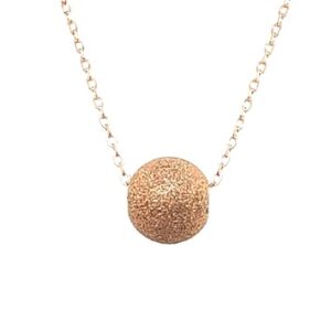 Rose Gold Colored Sparkle Bead