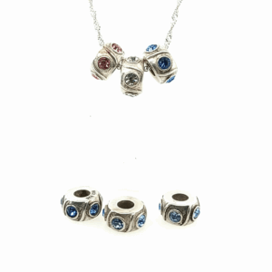 Personality Beads - Sterling Silver Medium Crystal