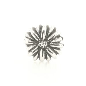 Sterling Silver Daisy Flower Bead