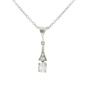 Sterling Silver CZ Necklace