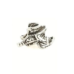 Sterling Silver Saddle Bead