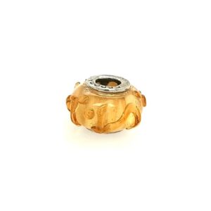 Sterling Silver Cedora Gold Swirled Bead