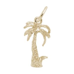 14K Y Gold Palm Tree Charm / Pendant