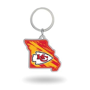 Kansas City Chiefs Keychain Missouri Shaped