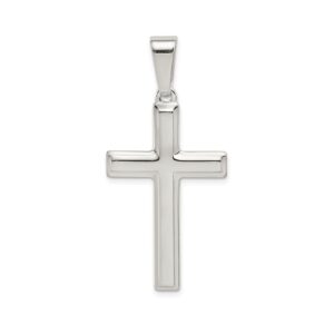 Sterling Silver Polished Cross Pendant