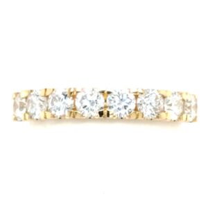 10K Y 8 Round Lab Created Diamond Band