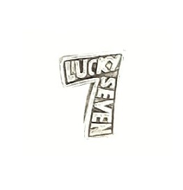 Sterling Silver Lucky Seven Bead Sterling Silver Lucky Seven Bead