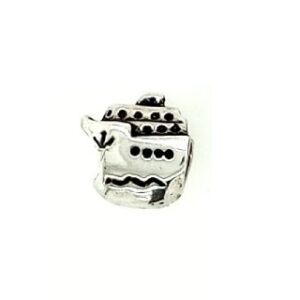 Sterling Silver Cruise Ship Bead Sterling Silver Cruise Ship Bead