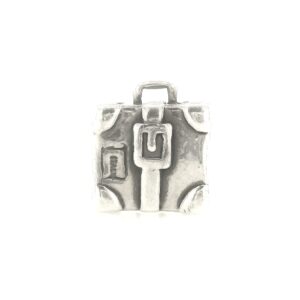 Sterling Silver Suitcase Bead Sterling Silver Suitcase Bead