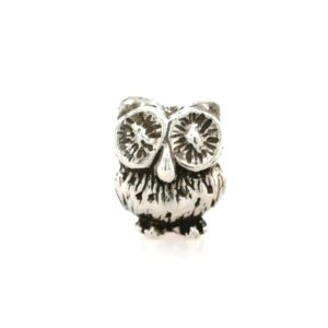 Sterling Silver Owl Bead
