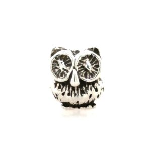Sterling Silver Owl Bead