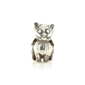 Sterling Silver Cat Bead