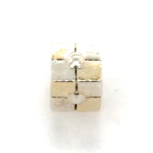 Sterling Silver Zable Gift Box Bead Sterling Silver Zable Gift Box Bead