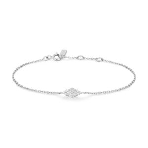 Sterling Silver Cubic Zirconia Pavé Bracelet Sterling Silver Cubic Zirconia Pavé Bracelet