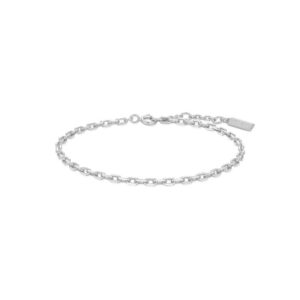 Sterling Silver Small Paper Clip Chain Bracelet Sterling Silver Small Paper Clip Chain Bracelet