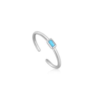 Sterling Silver Adjustable Turquoise Ring Sterling Silver Adjustable Turquoise Ring