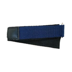 22mm Navy Nylon Velcro Wrap Watch Band
