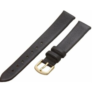 12L Black Genuine Leather Watch Band 12L Black Genuine Leather Watch Band