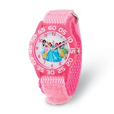 Disney Princess Kids Acrylic Pink Strap Time Teacher Watch Disney Princess Kids Acrylic Pink Strap Time Teacher Watch