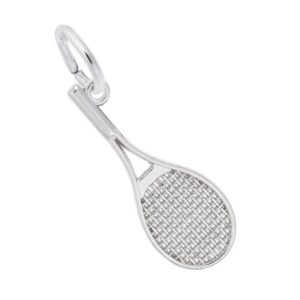 Sterling Silver Tennis Racquet Charm Sterling Silver Tennis Racquet Charm