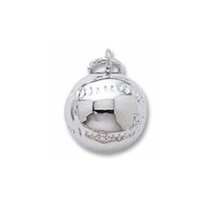 Sterling Silver Baseball 3D Charm
