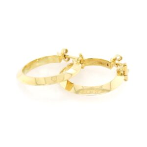 18K Y Gold Medium Hoop Earrings 18K Y Gold Medium Hoop Earrings