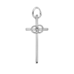 Sterling Silver Wedding Cross Charm Sterling Silver Wedding Cross Charm