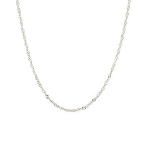 Sterling Silver Loose Rope Chain With Lobster Clasp, Length 20″