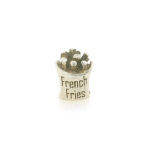 Sterling Silver French Fries Bead