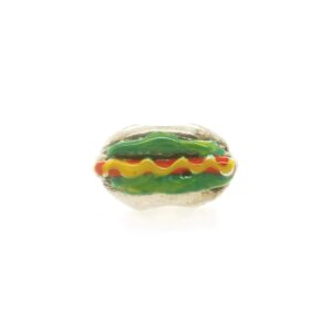 Sterling Silver Hotdog Bead