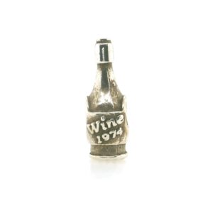 Sterling Silver 1974 Bottle Of Wine Bead