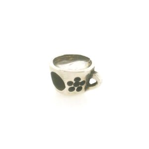 Sterling Silver Coffee / Tea Cup Bead