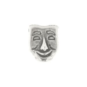 Sterling Silver Theater Faces Bead