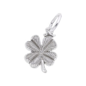 Sterling Silver Four Leaf Clover Charm Sterling Silver Four Leaf Clover Charm