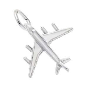 Sterling Silver DC 8-77 Plane Charm Sterling Silver DC 8-77 Plane Charm