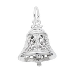 Sterling Silver Filigree Bell Charm Sterling Silver Filigree Bell Charm