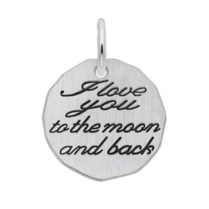 Sterling Silver 'I Love You to the Moon and Back' Charm Sterling Silver 'I Love You to the Moon and Back' Charm