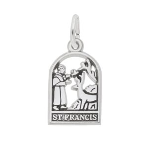 Sterling Silver St. Francis Charm