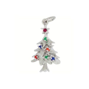Sterling Silver Christmas Tree Charm Sterling Silver Christmas Tree Charm