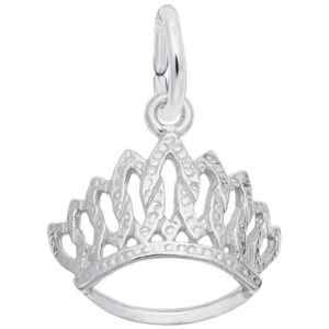 Sterling Silver Tiara Charm Sterling Silver Tiara Charm