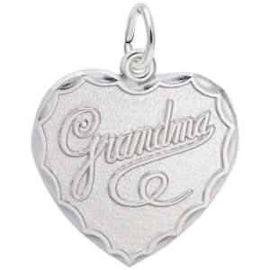 Sterling Silver Grandma Heart Charm Sterling Silver Grandma Heart Charm
