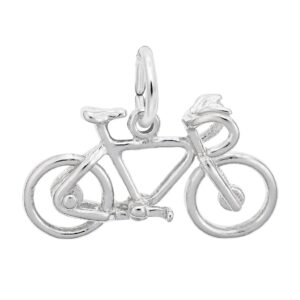 Sterling Silver 3D Road Bike Charm Sterling Silver 3D Road Bike Charm