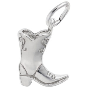 Sterling Silver Cowboy Boot Charm Sterling Silver Cowboy Boot Charm