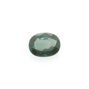 Sapphire Blue Green Oval 7.16 x 5.52mm