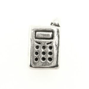 Sterling Silver Vintage Cell Phone Bead Sterling Silver Vintage Cell Phone Bead