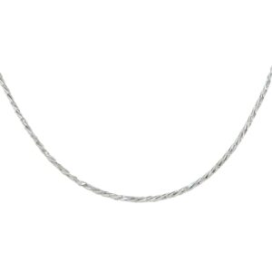 Sterling Silver Diamond Cut Wheat Link Chain, 20 inches Sterling Silver Diamond Cut Wheat Link Chain, 20 inches