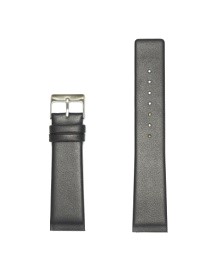 22.5R Black Genuine Leather Band Fits Skagen